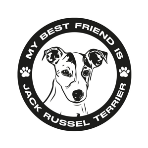 Biely keramický hrnček s potlačou Jack Russell teriér pre milovníkov psov