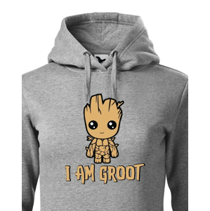 Dámská mikina Groot z filmu Strážci galaxie - Já jsem Groot na mikině