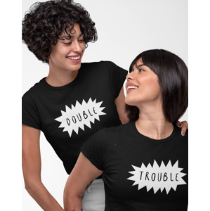 Dámske BFF tričká Double trouble - ideálne tričká pre najlepšie kamarátky