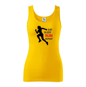 Dámske tričko EAT SLEEP RUN REPEAT- ideálny darček pre bežkyne
