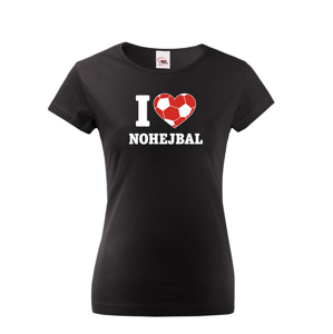 Dámské tričko I love nohejbal - skvelý darček pre milovníkov nohejbalu