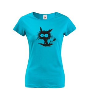 Dámske tričko mačko príšerka  - ideálny darček pre milovníkov mačiek