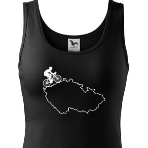 Dámské tričko pre cyklistov s mapou Čr