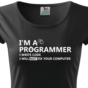 Dámske tričko pre programátorov Som programátor