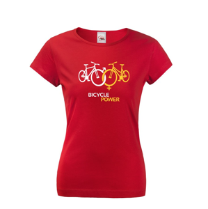 Dámske tričko pro cyklisty Bicycle Power - ideální dárek pro každého cyklo nadšence