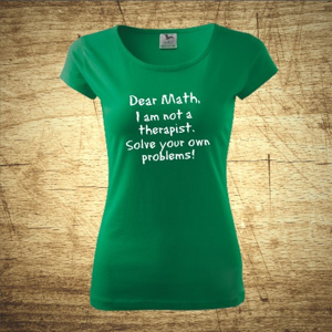 Dámske tričko s motívom Dear math