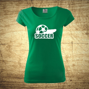 Dámske  tričko s motívom Soccer