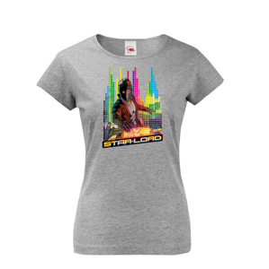 Dámské tričko s potlačou Star-Lord DJ - ideálny darček pre fanúšikov Marvel