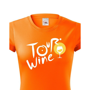 Dámské tričko s potlačou Tour wine - tričko pre milovníčky vína