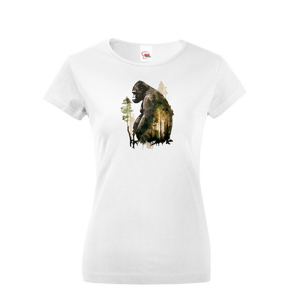 Dámské tričko s potlačou zvierat - Šimpanz