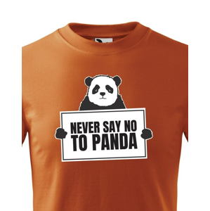 Detské tričko Never say no to Panda - ideálny darček k Vianociam