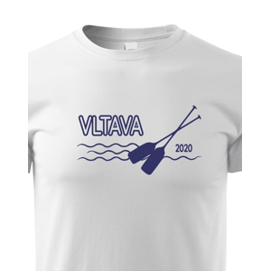 Detské tričko pre vodákov s voliteľnou riekou a rokom 