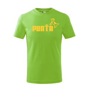 ★ Detské tričko s obľúbeným motívom Punťa- vtipná paródia na značku Puma