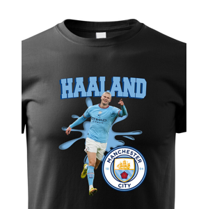 Dětské tričko s potiskem Erling Braut Haaland - Manchester city -  pánské tričko pro milovníky fotbalu