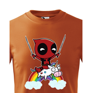 Detské tričko s potlačou Deadpool pre fanúšikov Marveloviek