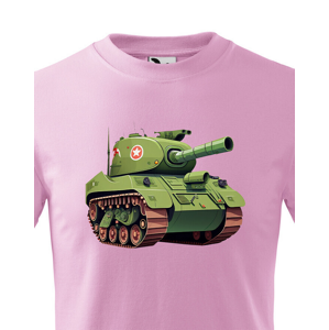 Dětské tričko s tankem - krásný barevný motiv s plnými barvami