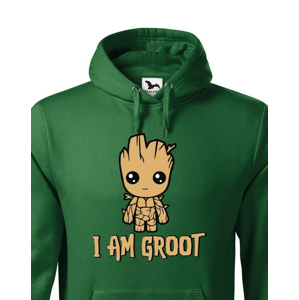 Pánská  mikina Groot z filmu Strážci galaxie - Ja som Groot na mikine