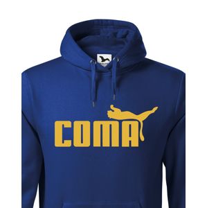 ★ Pánska mikina s obľúbeným motívom Coma - vtipná paródia na značku Puma