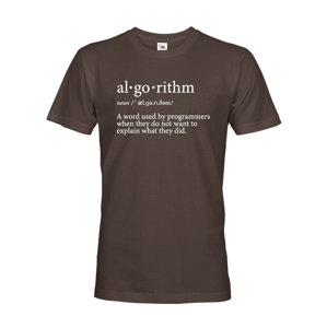 Pánske tričko Algorithm - vtipný darček pre programátorov