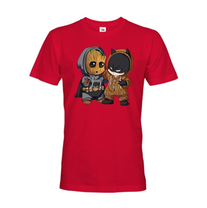 Pánske tričko Batman a Groot - ideálny darček