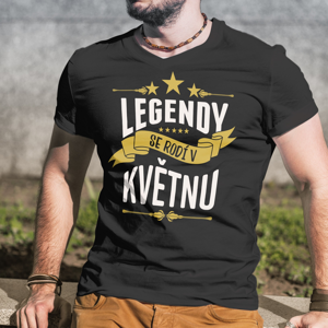 Pánske tričko k narodeninám Legendy sa rodia