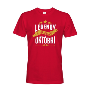 Pánske tričko k narodeninám Legendy sa rodia