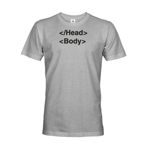 Pánske tričko pre IT a programátorov head body