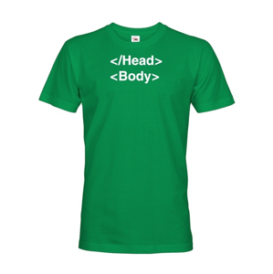 Pánske tričko pre IT a programátorov head body