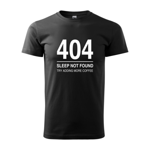 Pánske tričko pre programátorov 404 sleep not found