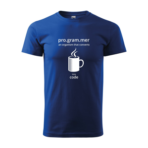 Pánske tričko pre programátorov Convert coffee in to code musíš mať