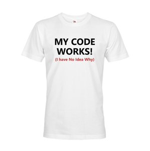 Pánske tričko pre programátorov My Code Works