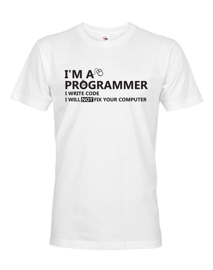 Pánske tričko pre programátorov Som programátor