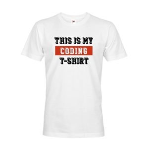 Pánske tričko pre programátorov This is my Coding Tshirt