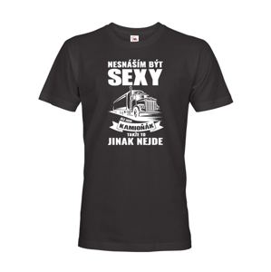 Pánske tričko pre vodiča kamiónu / Kamioňák - Neznášam byť sexy
