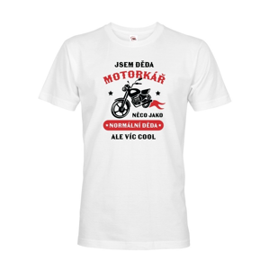 Pánské tričko pro dědu motorkáře - ideální dárek k narozeninám