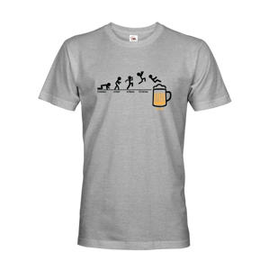 Pánske tričko s motívom Pondelok- piatok - pivo - ideálny darček pre pivára.