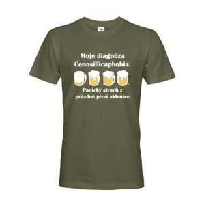 Pánske tričko s pivnou potlačou Diagnóza s dopravou len za 2,23 Euro