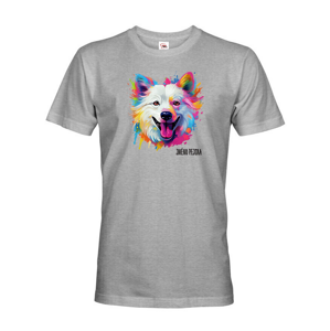 Pánské tričko s potlačou plemena  Americký eskimácky pes s voliteľným menom