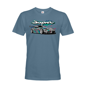 Pánské tričko s potlačou Toyota Supra MK5 HKS -  tričko pre milovníkov aut