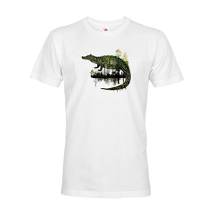 Pánské tričko s potlačou zvierat - Krokodíl