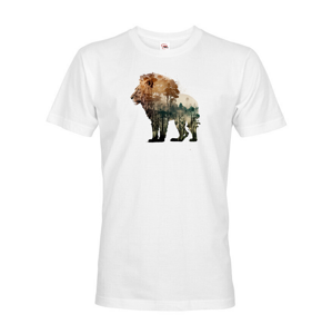 Pánské tričko s potlačou zvierat - Lev