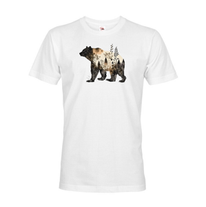 Pánské tričko s potlačou zvierat - Medveď