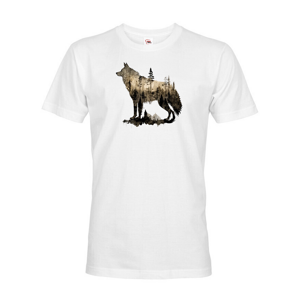 Pánské tričko s potlačou zvierat - Vlk