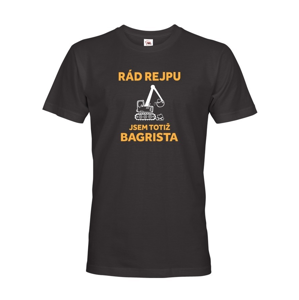 Pánské triko s potiskem pro bagristu - ideální dárek 