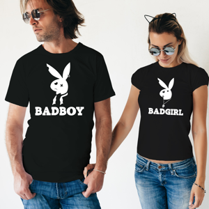 Párové tričká Bad Boy, Bad Girl - pozor, len pre neposlušných chalanov a baby
