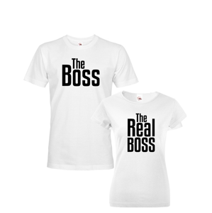 Párové tričká The Boss a The Real Boss- ideálne tričká pre zamilovaných
