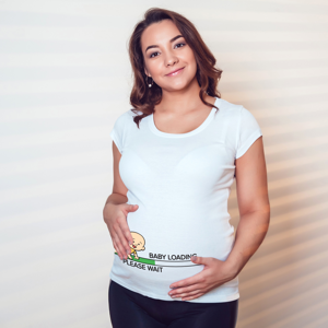 Tehotenské tričko s potlačou Baby loading 2
