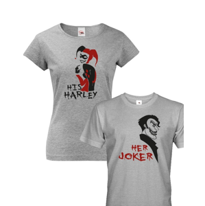 Tričká pre páry Joker a Harley Quinn - štýlové tričká s nápadom