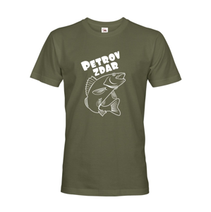 Tričko pre rybárov Petrov zdar - originálna potlač na kvalitnom tričku