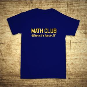 Tričko s motívom Math club
